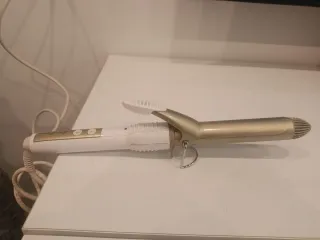 Tenacillas Rizador Revlon Dorado y Blanco