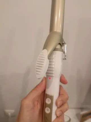 Tenacillas Rizador Revlon Dorado y Blanco