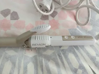 Tenacillas Rizador Revlon Dorado y Blanco