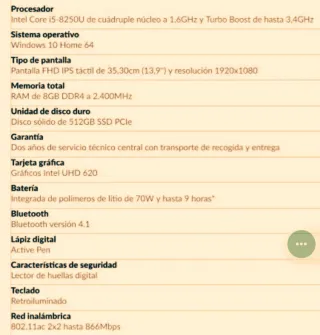 Lenovo Yoga 920 Dorado