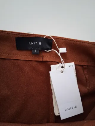 Falda ante marrón S