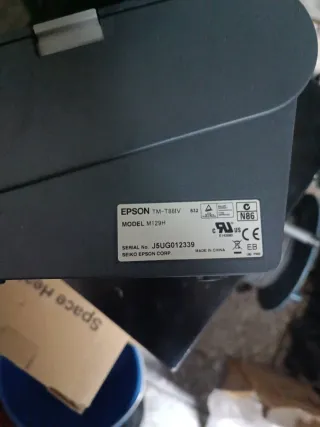 Impresora de Tickets Epson Negra