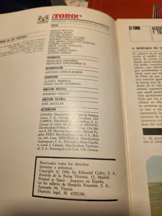 7 revistas toros vintage