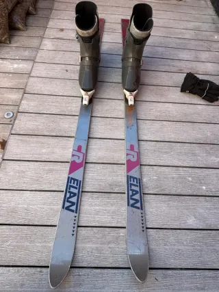 Conjunto Esquí Elan Challenger Botas y Bastones