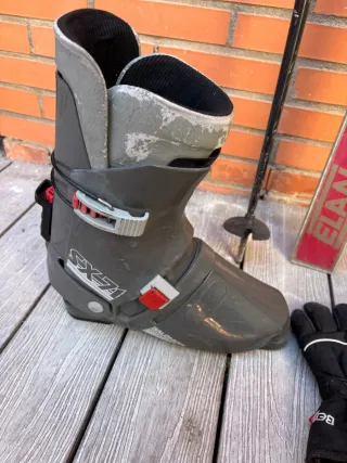 Conjunto Esquí Elan Challenger Botas y Bastones