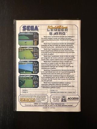 World Class Leader Board - Master System Completo