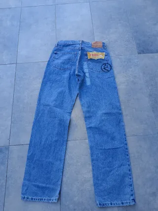 Jeans Energie Vintage Anni '90 Aerografati Nuovi