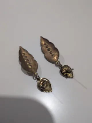 Pendientes dorados vintage