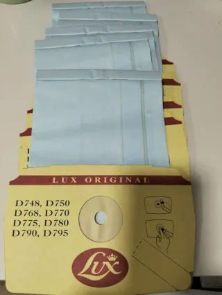 5-Bolsas aspiradora Lux D748, D750, D768, D770