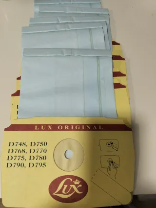 5-Bolsas aspiradora Lux D748, D750, D768, D770