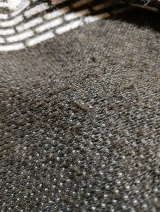 Cárdigan italiano marrón y blanco talla única