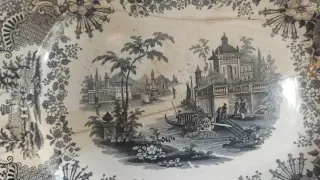 Bandeja Antigua Porcelana Pickman