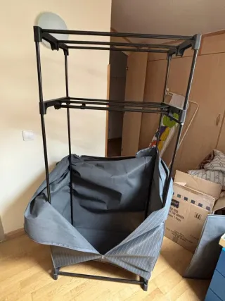 Armario de tela 1,69 x 75 x 50 cm.