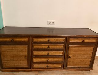 Mueble salon Ratán y Bambú