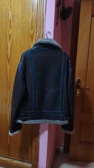 Abrigo de piel forrado