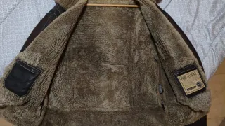 Abrigo de piel forrado