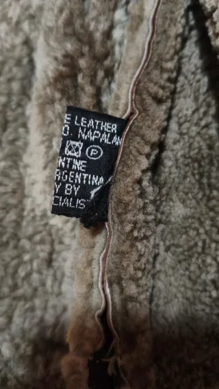 Abrigo de piel forrado