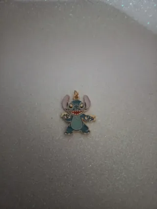Colgante Dibujos Stitch Azul y Rosa