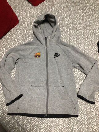 Sudadera Nike Gris FC Barcelona