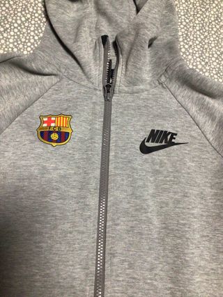 Sudadera Nike Gris FC Barcelona