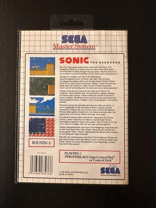 Sonic the Hedgehog - Master System - Completo