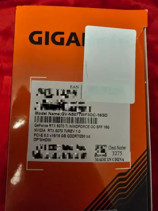 Gigabyte RTX 5070 Ti Windforce OC SFF 16GB