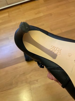 Botines Zara Talla 40 Fiesta Cadena Dorada