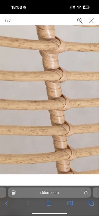 Pack 4Sillas Sklum Ratán y Metal Nuevas A ESTRENAR