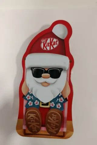 Envase Navideño Kit Kat de lata