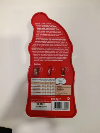 Envase Navideño Kit Kat de lata