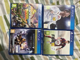 Pack 4 Juegos PS4: FIFA 15, FIFA 18, Destiny, Trac