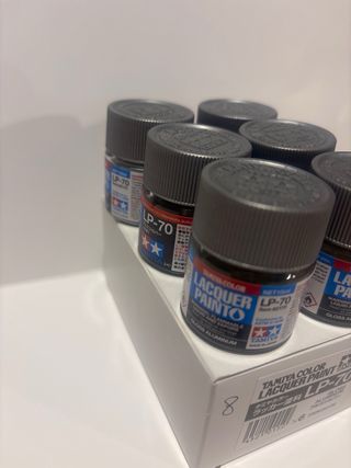 Tamiya Lacquer Paint 6x LP-70 Gloss Aluminum New !