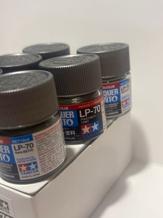 Tamiya Lacquer Paint 6x LP-70 Gloss Aluminum New !