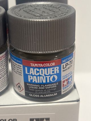 Tamiya Lacquer Paint 6x LP-70 Gloss Aluminum New !
