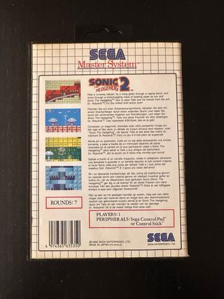 Sonic The Hedgehog 2 - Master System - Completo