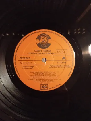 Vinilo SLEEPY LaBEEF Downhome Rockabilly