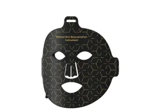 Mascarilla Facial LED Korons Negra y Dorada nyeva