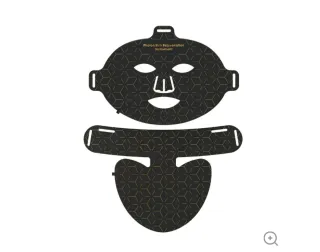 Mascarilla Facial LED Korons Negra y Dorada nyeva