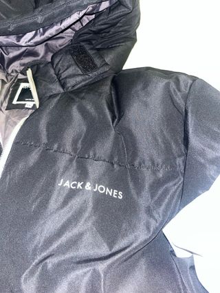 Abrigo Jack & Jones Negro y Gris