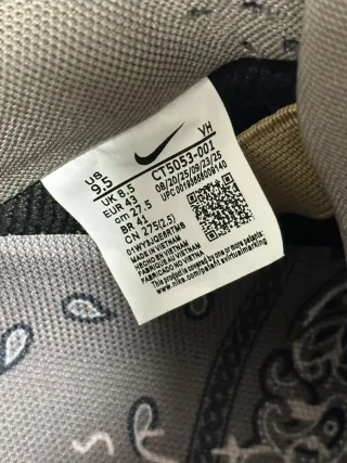 Caja Nike SB Travis Scott Jordan 1 Low