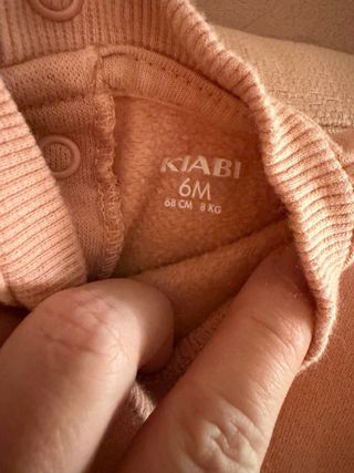 Conjunto bebé sudadera y pantalón rosa