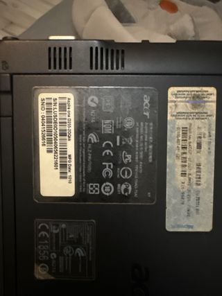 Miniordenador Acer Aspire One Negro pantalla roto