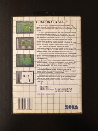 Dragon Crystal - Master System - Completo