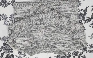 Jersey lana gris y blanco Talla XS