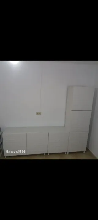 Mueble blanco salón modular