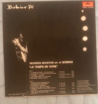 Vinilo Georges Moustaki Bobino 70