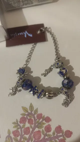Bracciale con Charm Blu