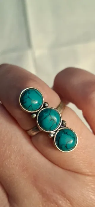 Anillo Plata 925 Turquesa