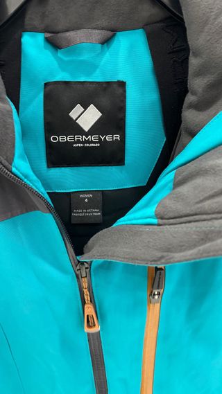 Chaqueta Nieve Obermeyer Marrón y Turquesa