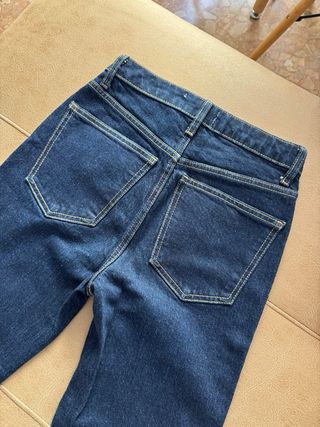 Pantalón vaquero azul Mango Talla XS